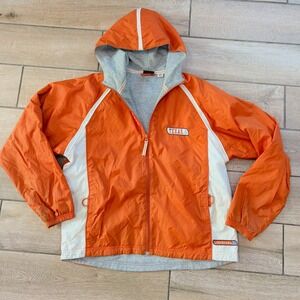 Texas Longhorns Orange White Full Zip Hooded Jacket Womens Size M